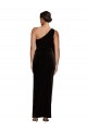 Wholesale Black Sheath One Shoulder Long Formal Evening Dress