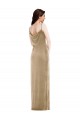 Wholesale Champagne Sheath One Shoulder Long Black Tie Evening Dress